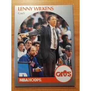 Lenny Wilkins 1990-1991 NBA Hoops #309 - Cleveland Caveliers - NBA - Fresh Pull
